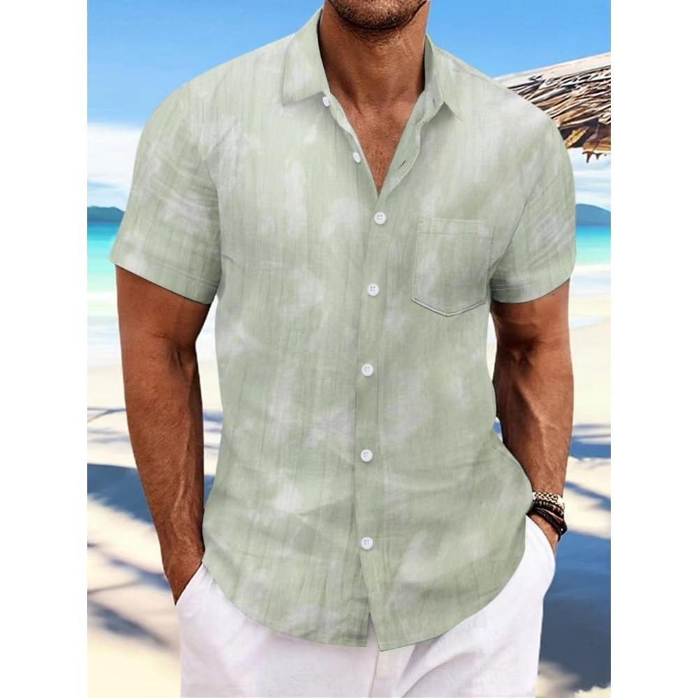 Summer Collar Short Sleeved Men's Casual Sports Shirt
