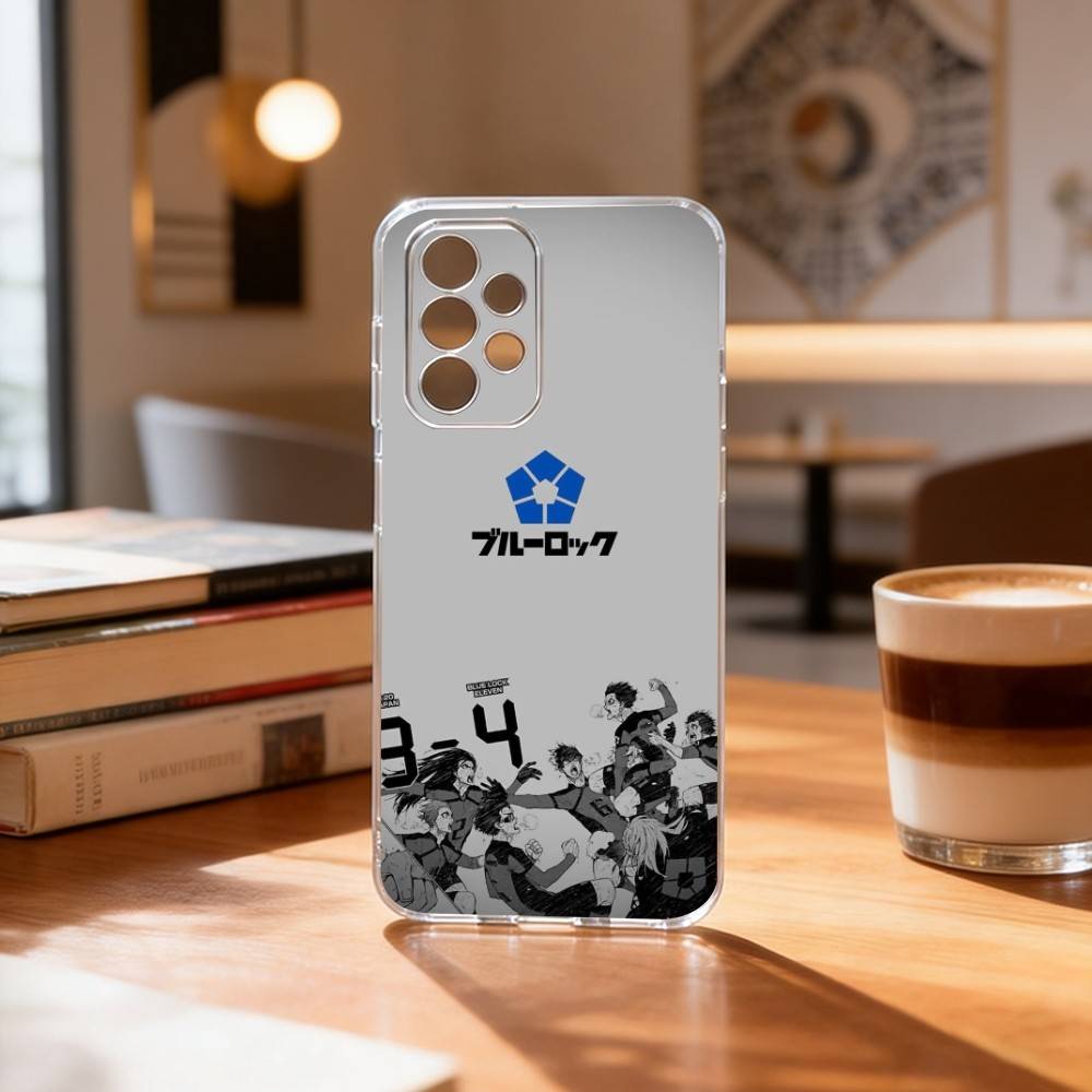 

Anime B-blue L-Lock Phone Case For Samsung S25,S24,S21,S22,S23,S30,Ultra,S20,Plus,Fe Transparent Cover Samsung S20ULTRA5G