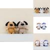 Cute Plush Dog Keychain Soft Toy Charming Cartoon Dog Accessory For Bags