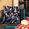 1Pc Girl Group Fan Pillowcase, Polyester 2D Double-Sided Print, Soft Decorative Cushion Cover, Ideal Birthday & Holiday Gift For