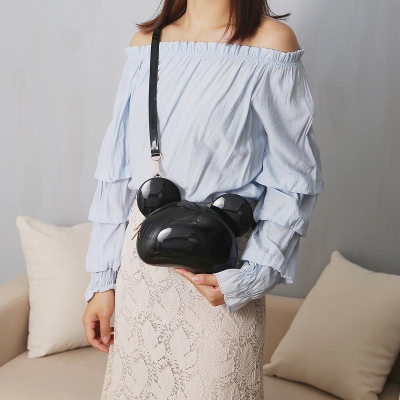 Jelly Bag Cartoon Ear Bag Texture Messenger Malá taška přes rameno Summer Wild