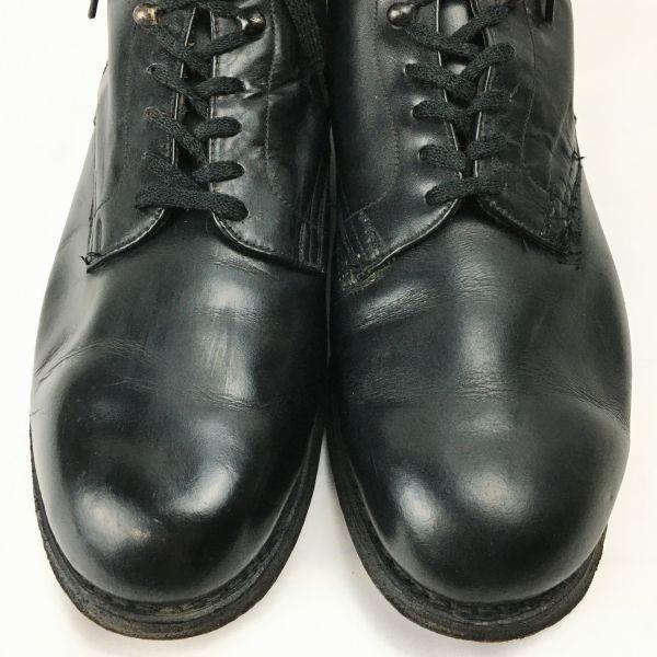 European Pre-70s Vintage Short Military Chukka Officer Service Boots Black Size 27.5H Men’s(USED)