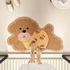 Ya Silaoyu Clay Cartoon Dog Bathroom Mat - Water Absorbing, Slip-Resistant, Quick-Drying Floor Mat, Home Decorative Carpet