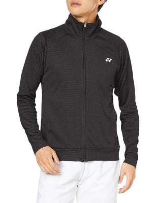 Tennis Shirt Knit Shirt Black O Warm-up (007)