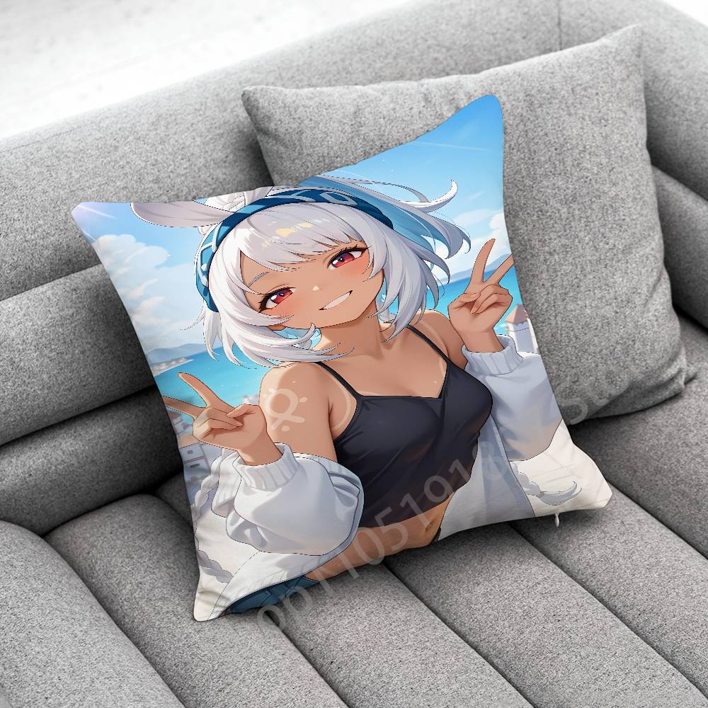 Genshin Impact Citlali Mualani Throw Pillow Case For 45x45cm 40x40cm 55x55cm 50x50cm 30x30cm Square Car Pillowcase Shell