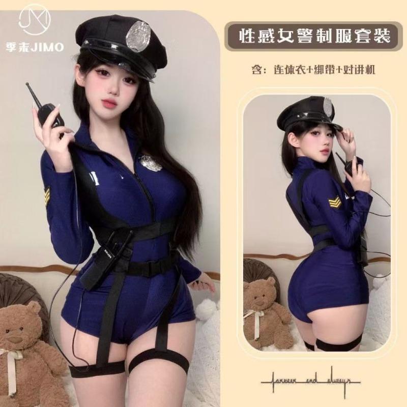 Seksowna bielizna nocna seksowna policjantka do klubu zaawansowane wyczucie cosplay cos uniform stewardessy czysta żądza gorąca policjantka B