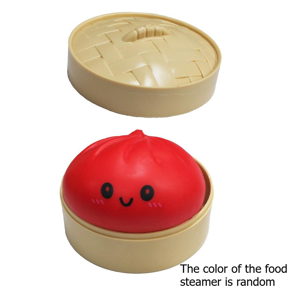 Kawaii Glitter Dumpling Squishy Bun Siopao Ball Toy With Box Stress Reliever Simulation Toy For Kids Party Favors