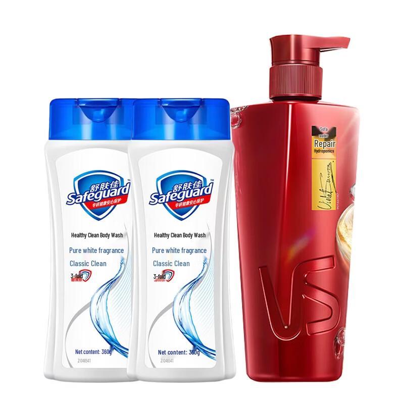 

Safeguard Body Wash & Vidal Sassoon Shampoo Bundle