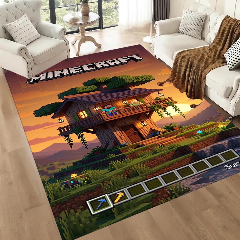 Minecraft 293 Floor Mat Suitable for Game Room Decorate room Entryway Living Rooms Antislip Carpet Office home decor Wedding Party Gift