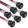 6PCS 12 Volt DC Mini Circle Toggle Switch ON Off Round Rocker Switches SPST 20mm Mini for Car Automotive RV 2 Pin Switch 120V Wired KCD1