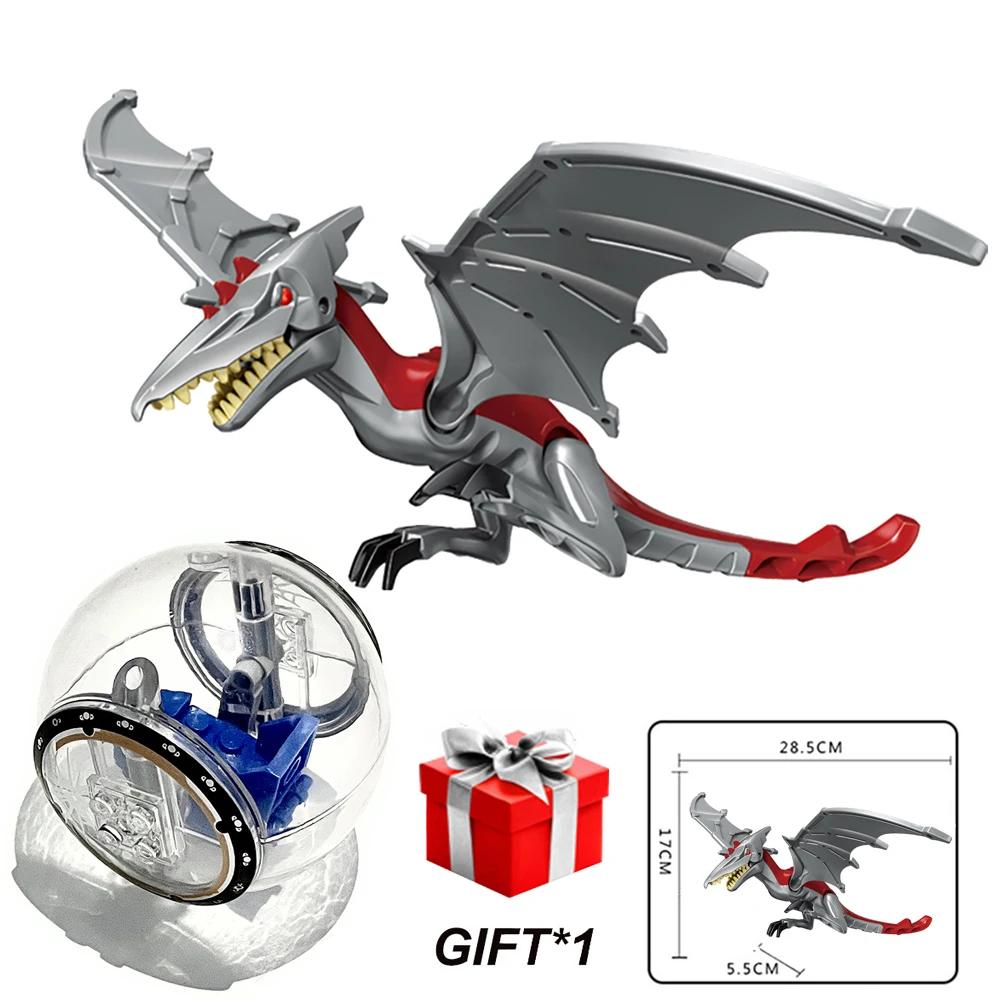 

Світ Юрського періоду Будівельні блоки Фігурки динозаврів Цеглинки З Гіросферою для втечі Тиранозавр Індомінус I-Rex Збірка Дитячі іграшки