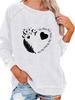 Women's Oversized Pullover Sweatshirt Spring/Fall Sweatshirt Fashion Print Top Versatile Top