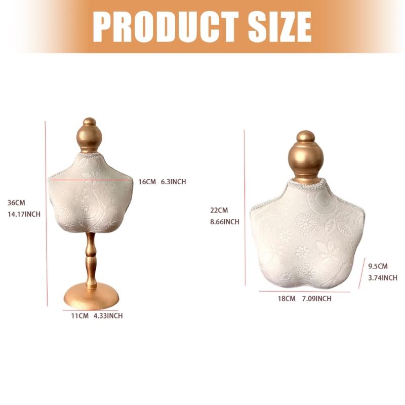 Velvety Jewelry Necklace Display Stand Dustproof Surfaces Secure Base For Necklace Storage And Exhibition