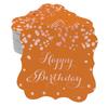 Inkdotpot Real Gold Foil Bracket Shape Paper Hang Tags Happy Birthday Favor Tags Pack Of