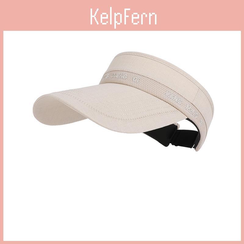 Summer Sun Protection Cap For Women With Large Brim Breathable Polyester Outdoor Casual Ride Hat