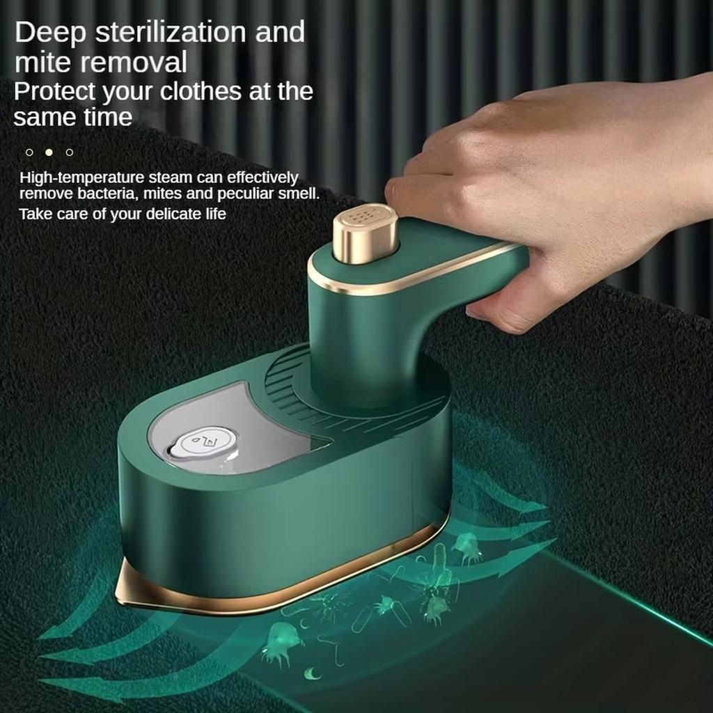 Handheld Garment Steamer Portable Fabric Steamer Small Home Use Electric Steam Iron with Base and Water Cup Suitable for Travel and Daily Use