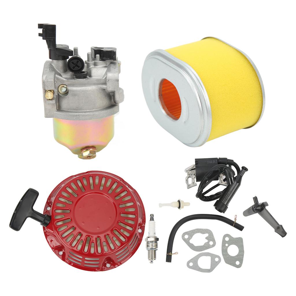 Carburetor Kit GX160 Recoil Starter Ignition Coil Spark Plug Air Filter for GX140 GX160 GX200 GX168 GX168F