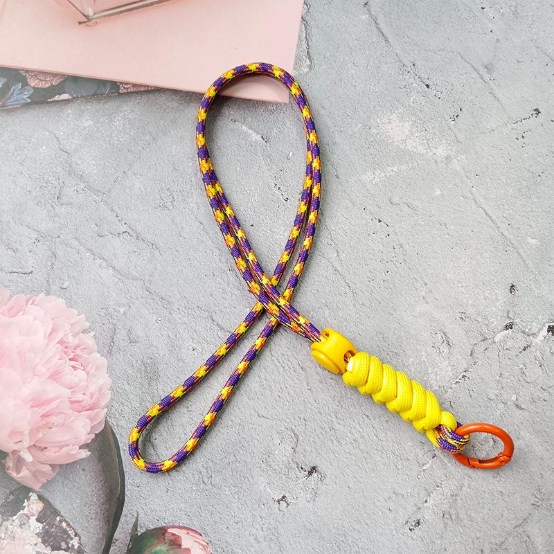 

Креативный тканый шнурок для мобильного телефона и ID-карты - 46 см держатель для ключей