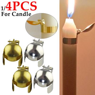 1/4pcs Automatic Candle Snuffer Fire Extinguisher Candle Flame Safely Wick Flame Extinguishing Clip for Housewarming Christmas