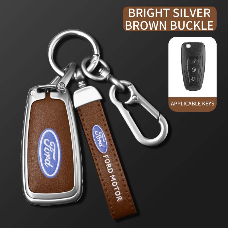 Car Flip Key Case Cover Fob Shell For Ford Ranger C-Max S-Max Focus Galaxy Mondeo Transit Tourneo Custom Auto Remote Accessories