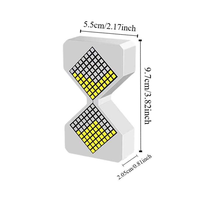 Cyber Style LED Electronic Hourglass with Gravity Sensing Luminous Sandglass Birthday Gift