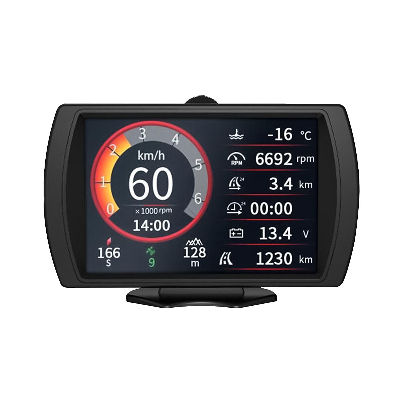 

Охранная сигнализация Автомобильный HUD Проекционный дисплей GPS Проектор скорости на лобовое стекло Измеритель уклона Сигнализация превышения скорости Напоминание об усталости водителя