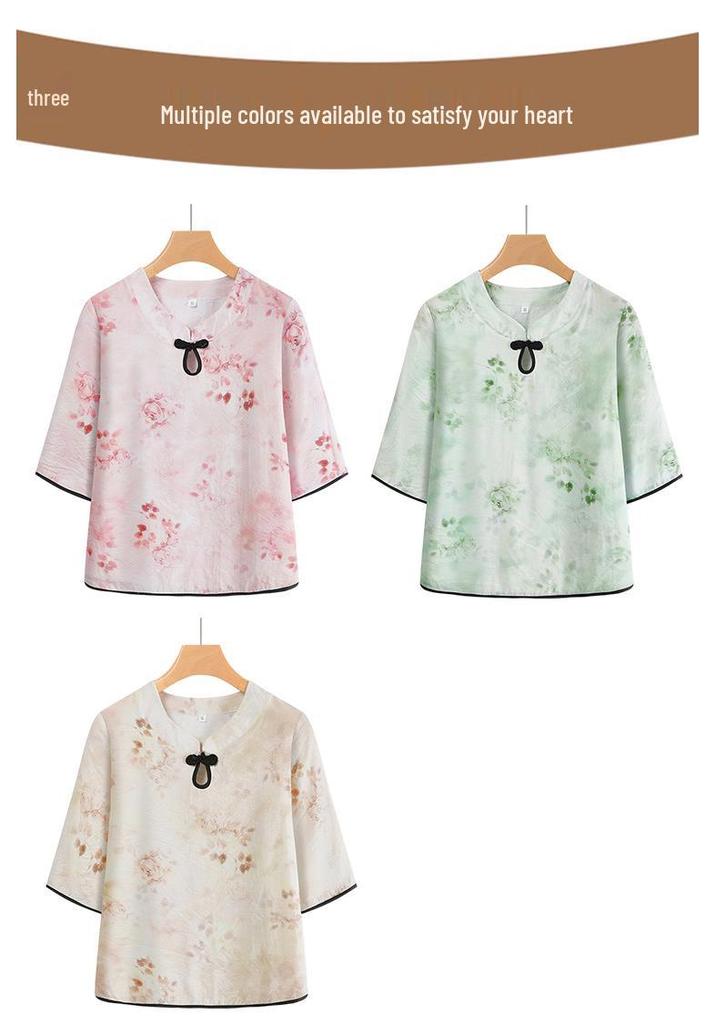 Elegant Spring Two-Piece Suit for Middle-Aged Women - Stylish Top & Casual Fashion Set for Autumn
