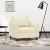 VidaXL Armchair, Relaxation Chair with Cushion, Seat with Armrests and Backrest, Living Room TV Armchair, Modern, Cream 359324