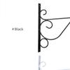 Plant Hanging Hooks Decorative Iron Wall Hooks Plant Hanging Hangers for Outdoor Indoor Planter Bird Feeder Lanterns Wind Chimes with Screws