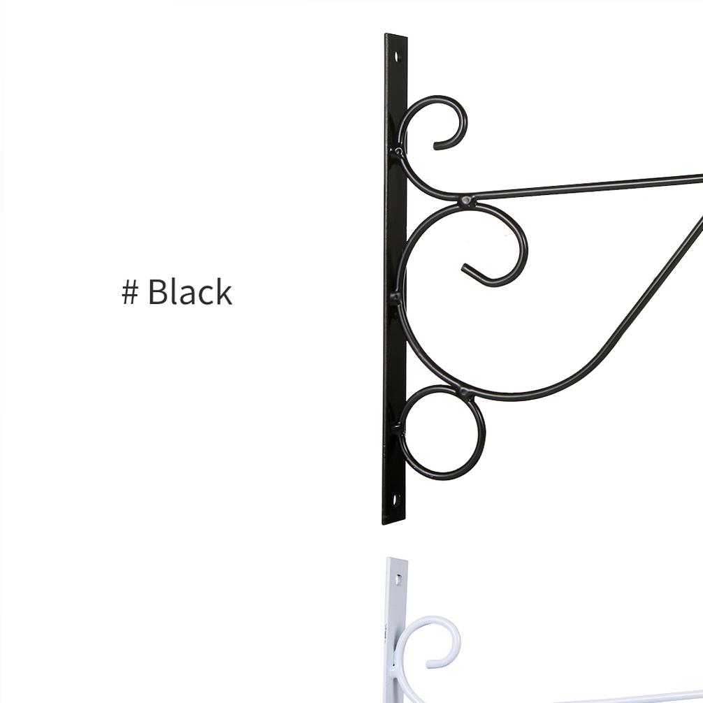 Plant Hanging Hooks Decorative Iron Wall Hooks Plant Hanging Hangers for Outdoor Indoor Planter Bird Feeder Lanterns Wind Chimes with Screws