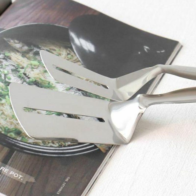kamomekitchen all-stainless steel double-sided spatula