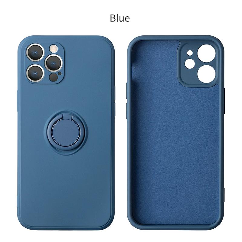 Liquid Silicone Magnetic Bracket Ring Phone Cases For IPhone 15 14 13 12 11 Pro Max Mini X XS XR 8 7 Plus Shockproof Back ';\[].
