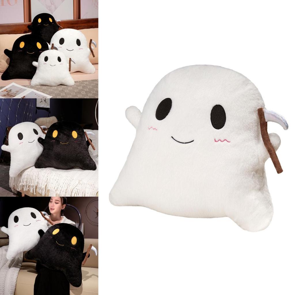 Halloween Sickle Ghost Plush Toy With Short Flannel Fabric For Holiday Decor And Gift Giving