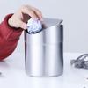 Rust-proof Desktop Trash Can Stainless Steel Desktop Dumpster Mini Flip Trash Can  Makeup Brush