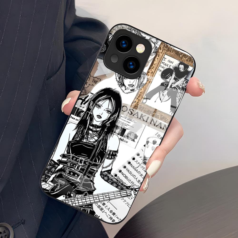 Anime N-Nana Osaki Phone Case For IPhone 17 Pro Max 15 Pro 16 14 Plus 12 13 Mini 11 Pro Shockproof Glass Cover