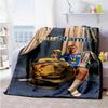 Chelsea Customize Text Blanket Throw Personalized Blanket Ultra-Soft Suitable for Picnics Living Room Couch Bed Ideal for All Seasons