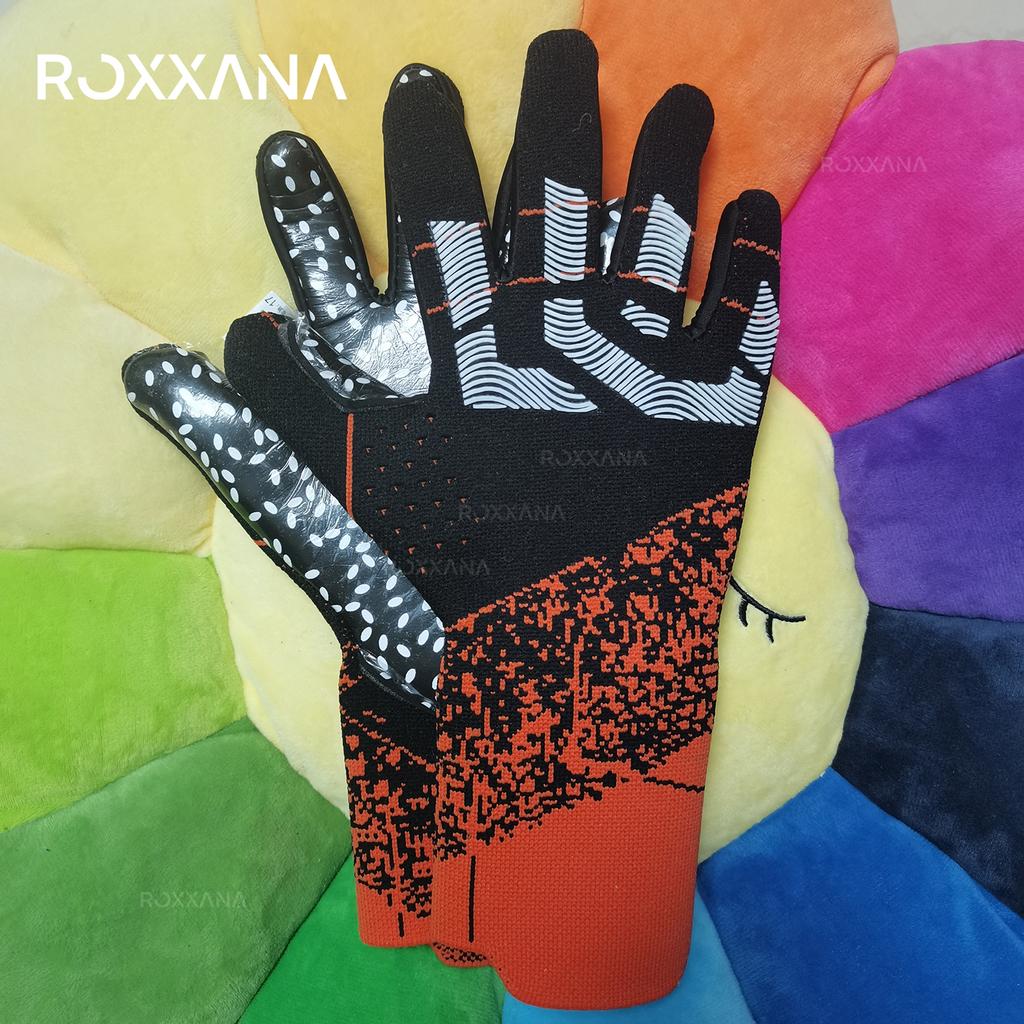 ROXXANA Professional Thick Anti-Slip Goalkeeper Gloves - Breathable Full Latex, Enhanced Grip & Comfort Fit for Soccer Matches