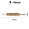 3D Pattern Flower Snowflake Rattan Wooden DIY Baking Tools Laser Engraved Christmas Embossed Rolling Pins Cookie Mold 2025
