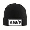 Chapeau Tricoté Logo O-Oasis pour Femmes Hommes Bonnets Chapeaux d'Hiver Casquettes Hip Hop en Acrylique