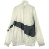 Swoosh Nylon Jacket L White X Black Mesh Lining Men's Used