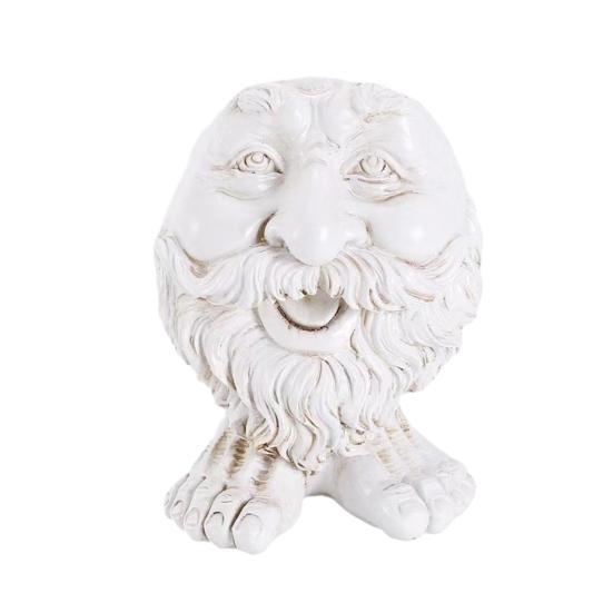 Face Flower Pot, Head Planter Pot, Funny Shape Face Planter Statue, Cute Resin Planter for Indoor Outdoor Plants Garden Decorations белый