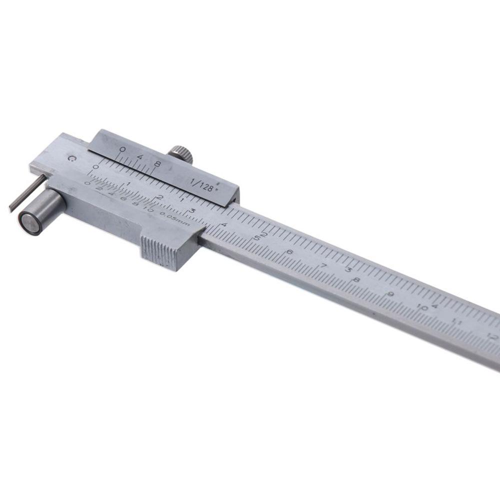 Silver Dual Scale 200mm/8" Vernier Caliper Sturdy Carbide Marking Needle