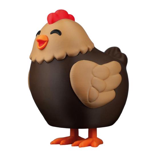 Schokoladen-Ei-Legende-Hühnchen Süßigkeiten-Spender Maschine 3D-gedruckt Niedliches Tier Süßigkeiten-Spender Schreibtisch-Dekoration für Osterkorb-Füller Party-Mitgebsel