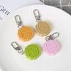 Cute Mooncake Pendant PVC Moon Cake Keyring Fashion Mid-Autumn Keychain  Backpack Decor