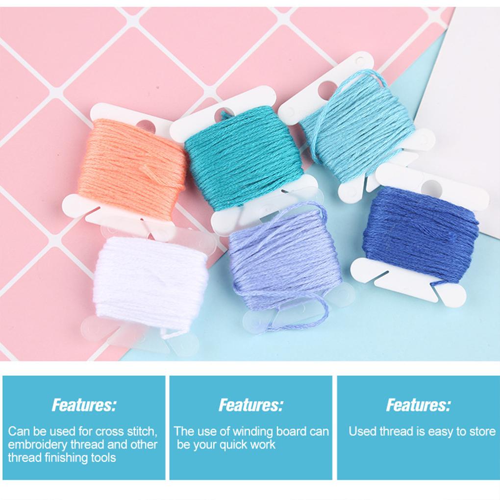 Winding Board Floss Bobbins Cord Spool Wire Winder Multipurpose Simply Used Stitch Embroidery DIY Prop Storage