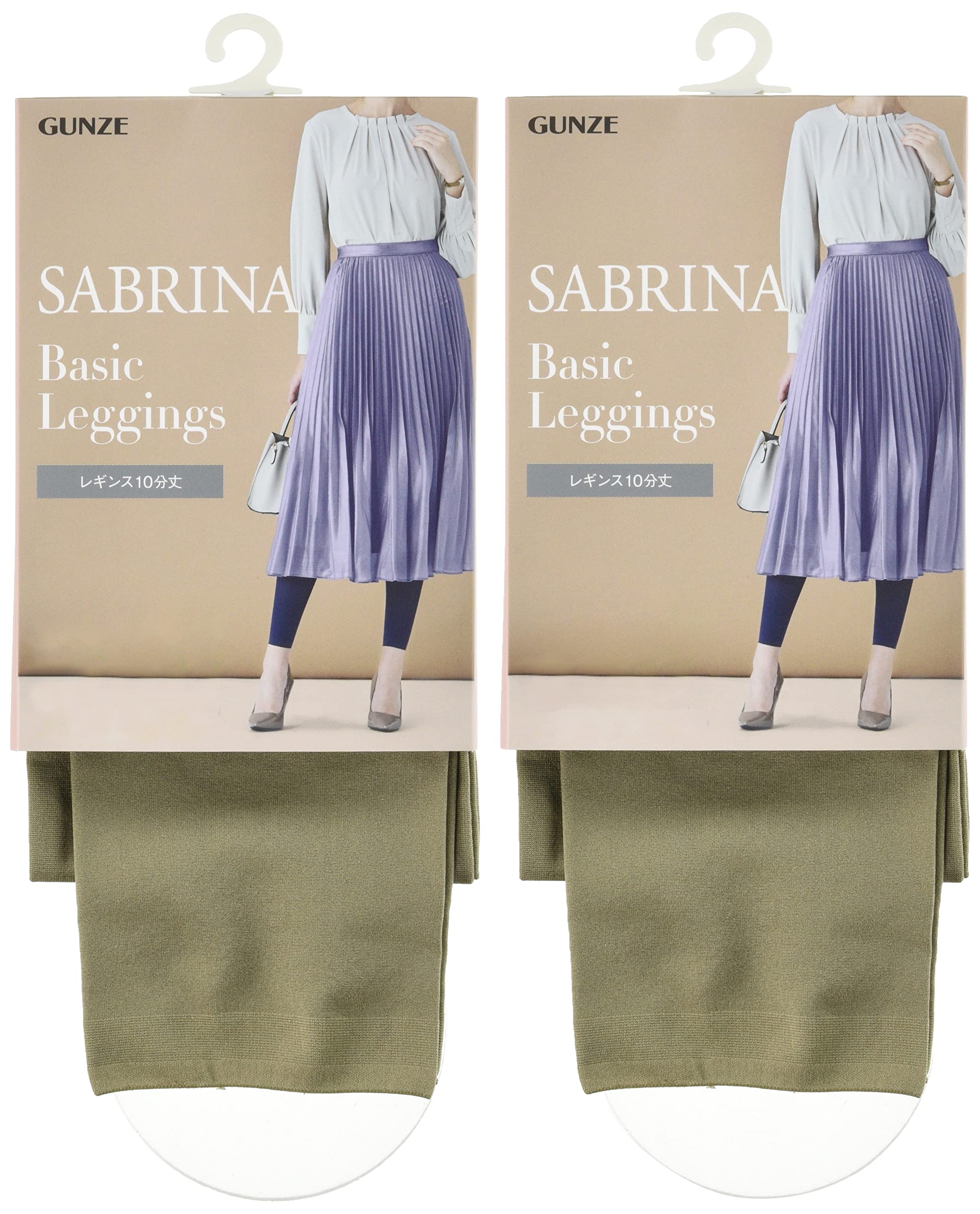 

Леггинсы Gunze Sabrina Удобные Большие Размеры (Набор из 2 пар) - Посадка, SBL600, Женский, Хаки, M-L