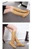 Plus Size 2020 Women's Long Leather Boots - Solid Color, Pleated, High-top, European Style