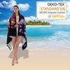 Serviette de Plage en Microfibre Impressions Exquises Fine Séchage Rapide Absorbante Serviette Surdimensionnée pour Plage Natation Camping Yoga Bain Sports