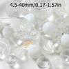 45g Glass Mixed Style Faceted Beads Colored Spacer Loose Beads for DIY Crafts Necklace Bracelet Charms Jewelry Making Findings