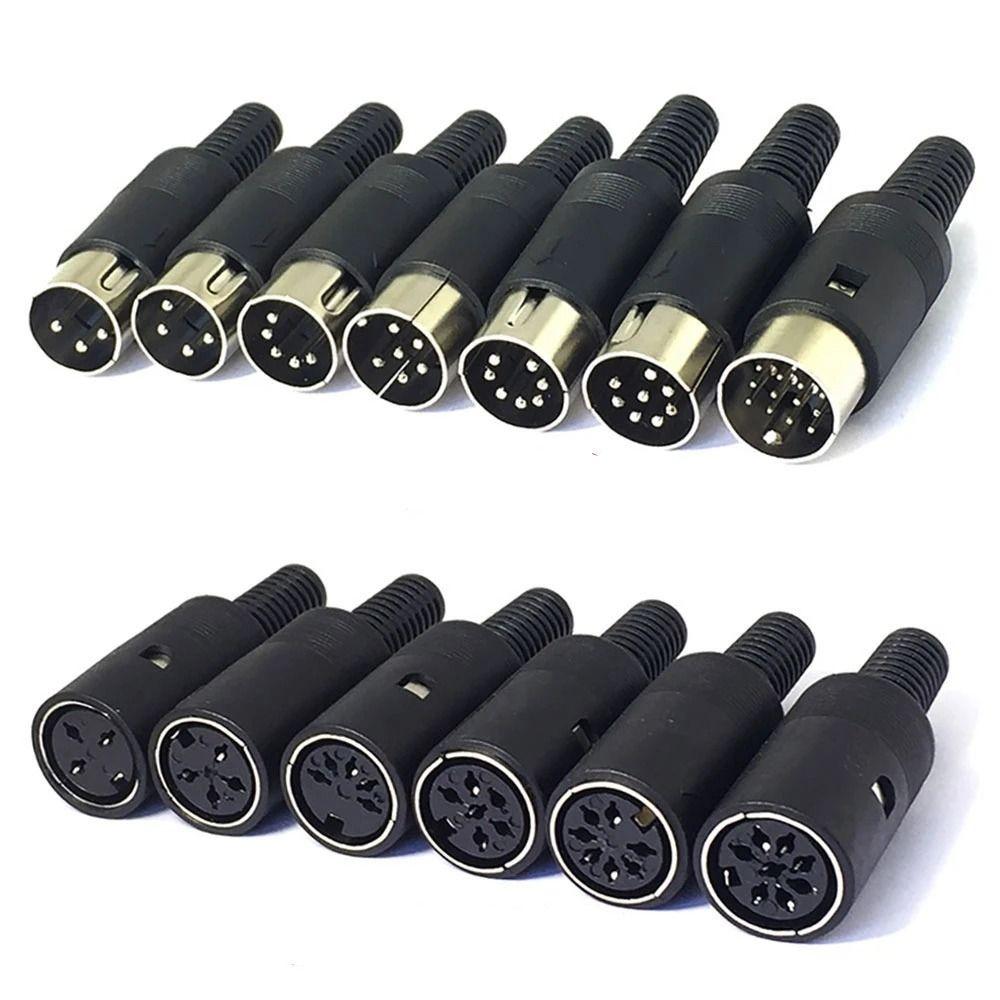 Chassis Cable DIN Male Female Plug MIDI Power Source Plug Male/Female DIN Plug